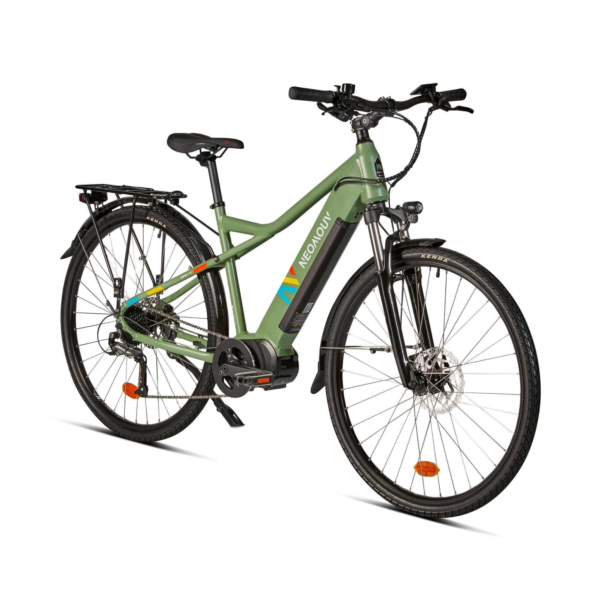Vélo tout chemin électrique - NEOMOUV RAIPON 2 High Frame- Kaki 3/12