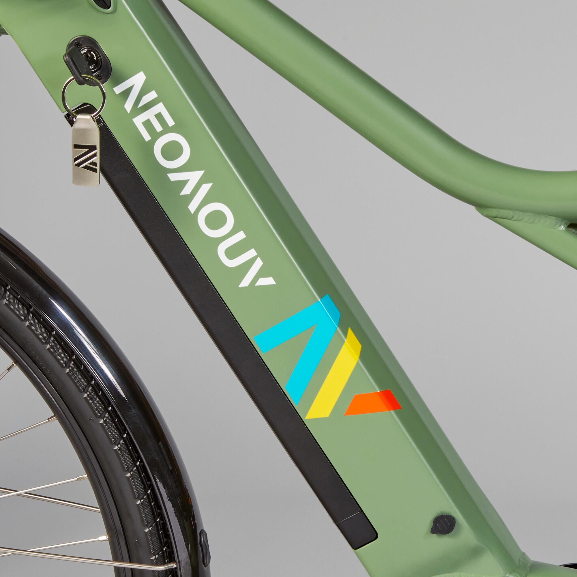 Vélo tout chemin électrique - NEOMOUV RAIPON 2 High Frame- Kaki 4/12