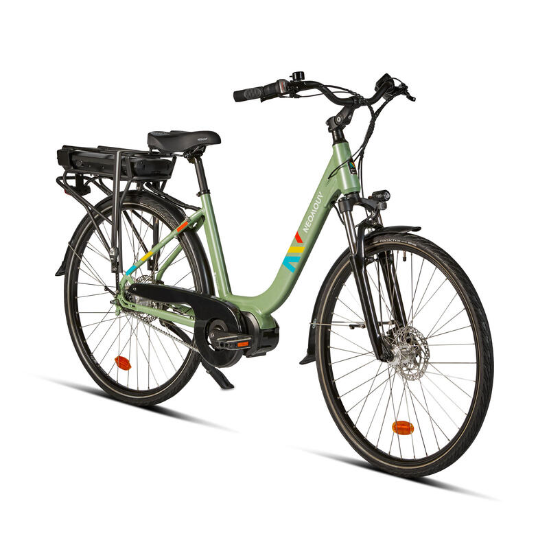 Vélo ville électrique - NEOMOUV Allegria 2 Hydraulique N7 - Vert