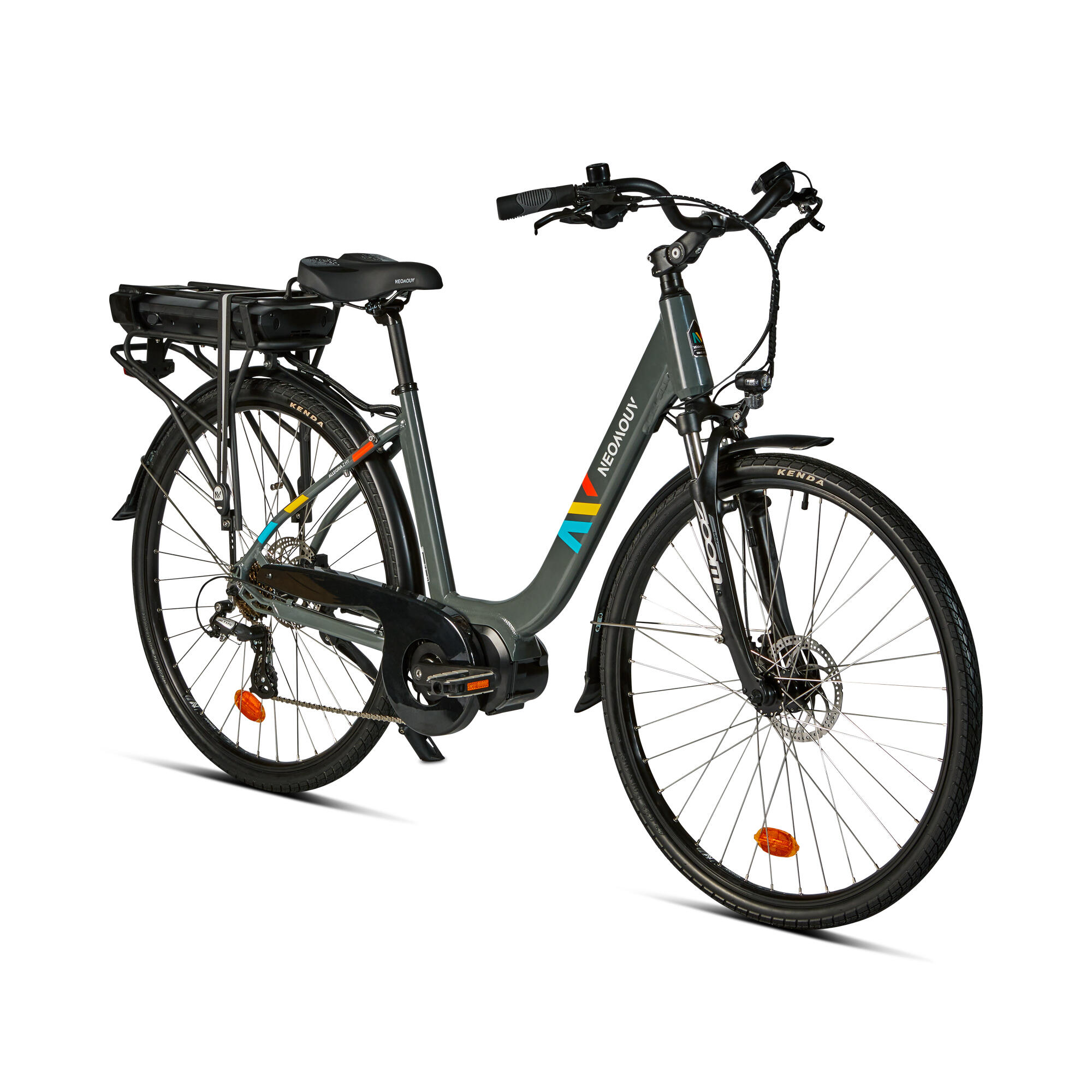 Vélo ville électrique - NEOMOUV Allegria 2 Hydraulique - Graphite 2/19