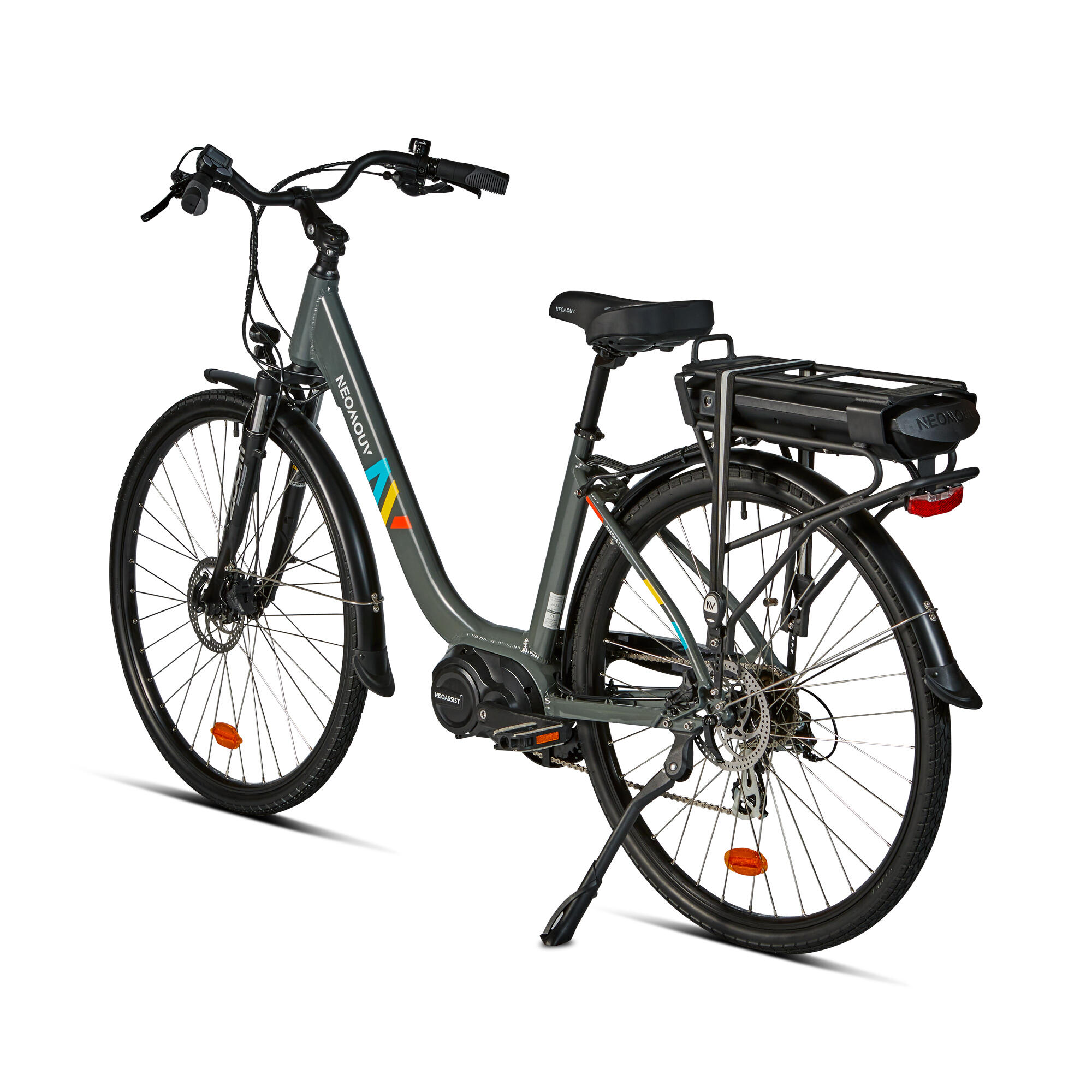 Vélo ville électrique - NEOMOUV Allegria 2 Hydraulique - Graphite 3/19