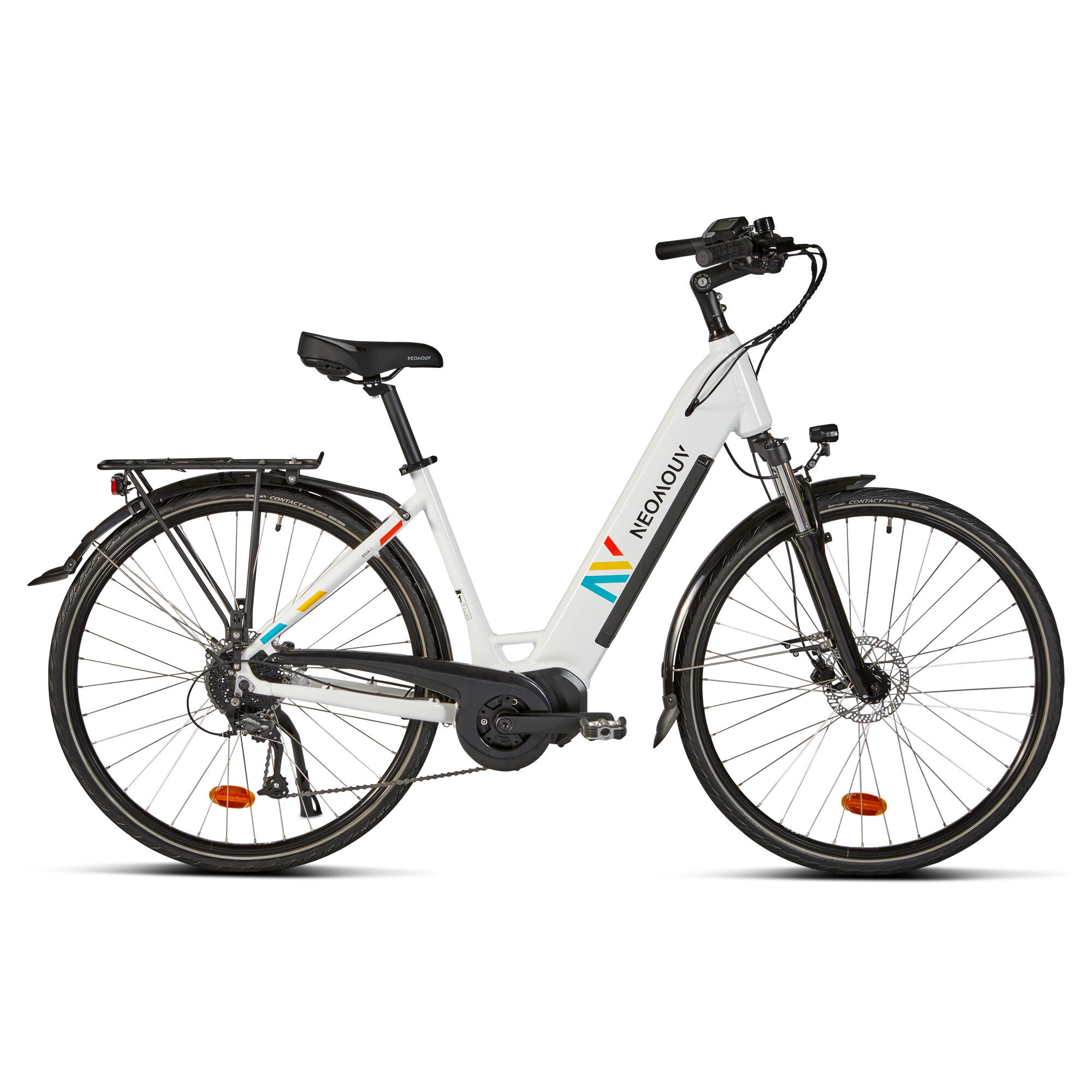 Neomouv - Vélo Ville Électrique - Neomouv Ekia 2 - Blanc - Vélo Ville - Velos Et Equipements Ville / Pliant - Blanc - Taille Unique - Decathlon