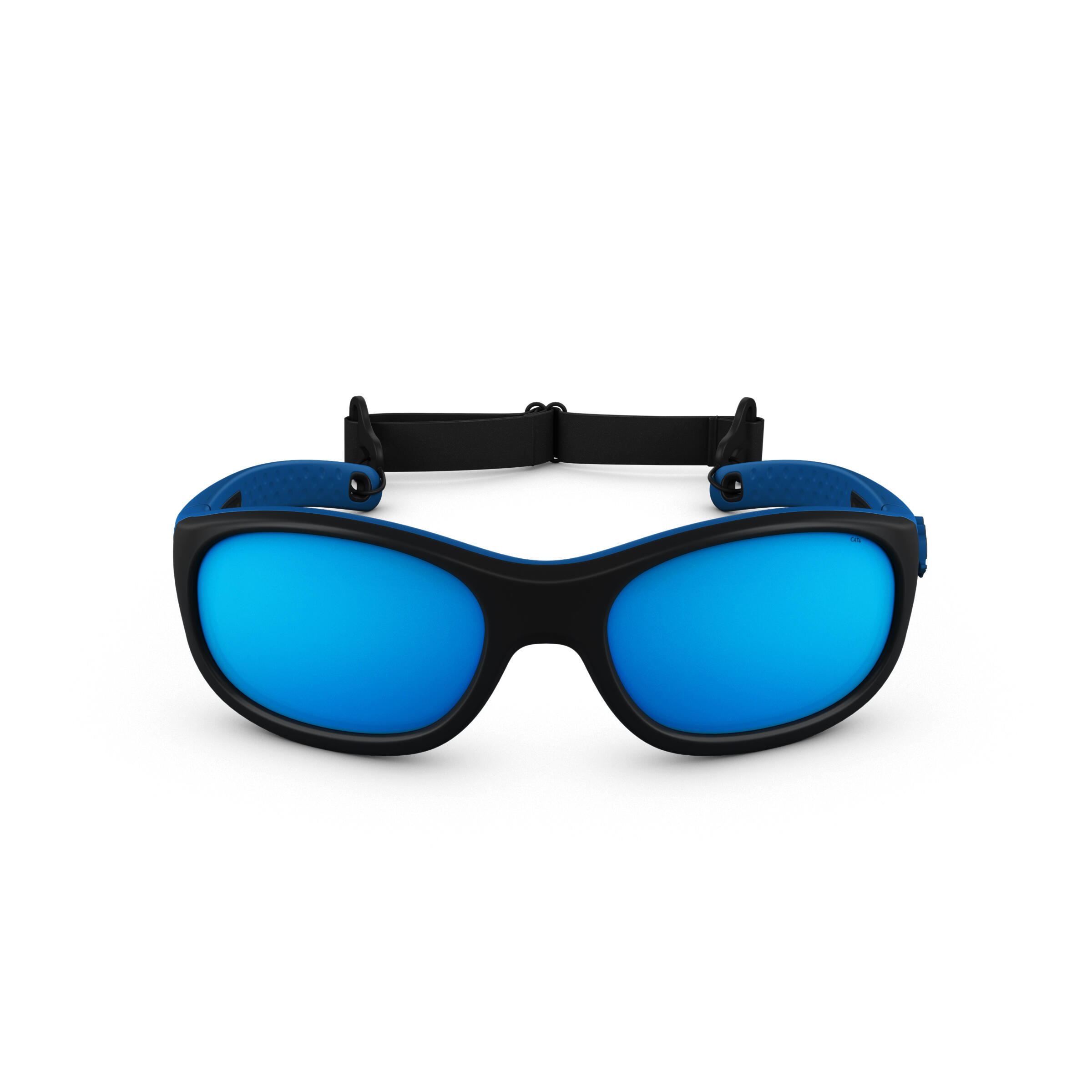 Kids’ Hiking Category 4 Sunglasses – MH K 500 Black/Blue - QUECHUA