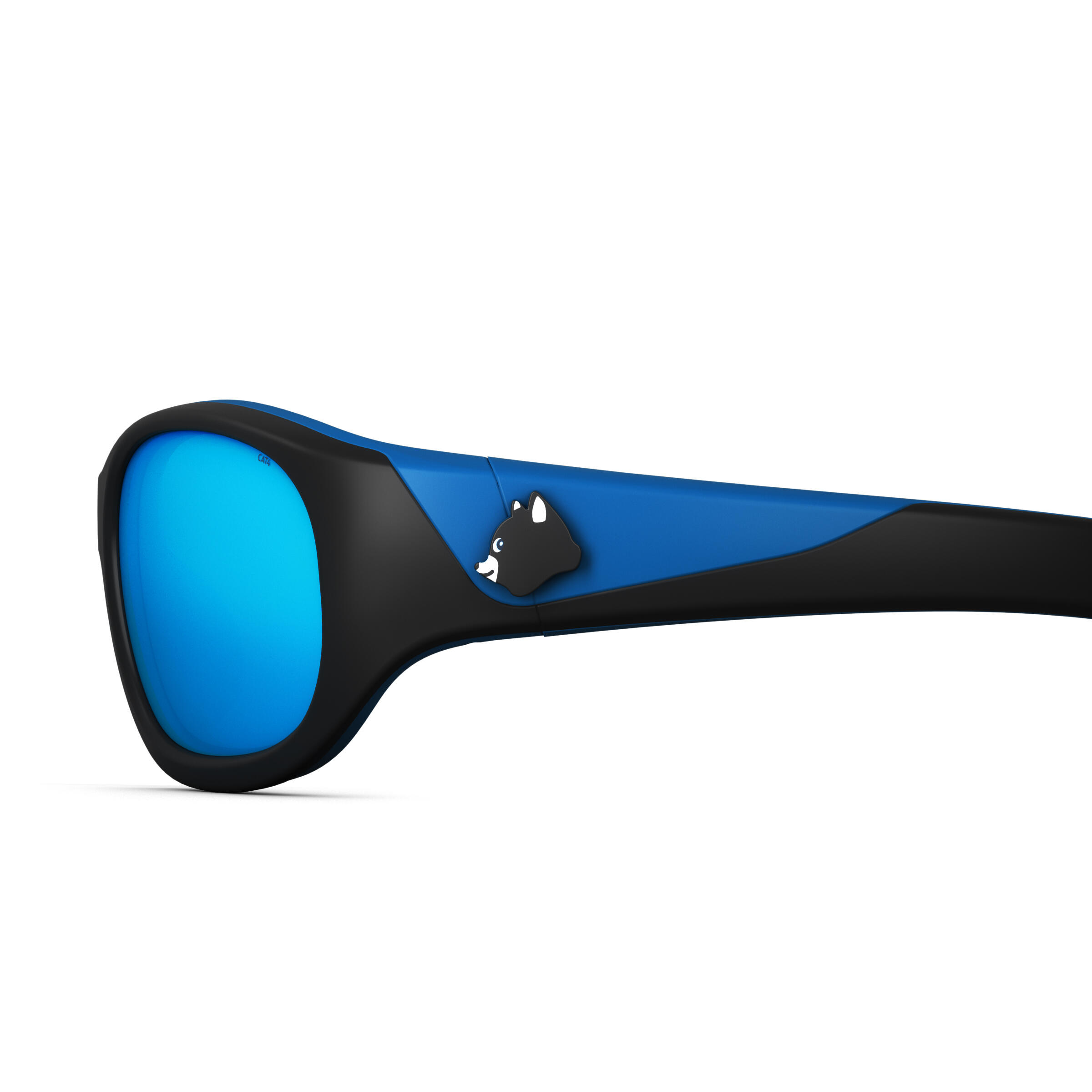 Kids’ Hiking Category 4 Sunglasses – MH K 500 Black/Blue - QUECHUA