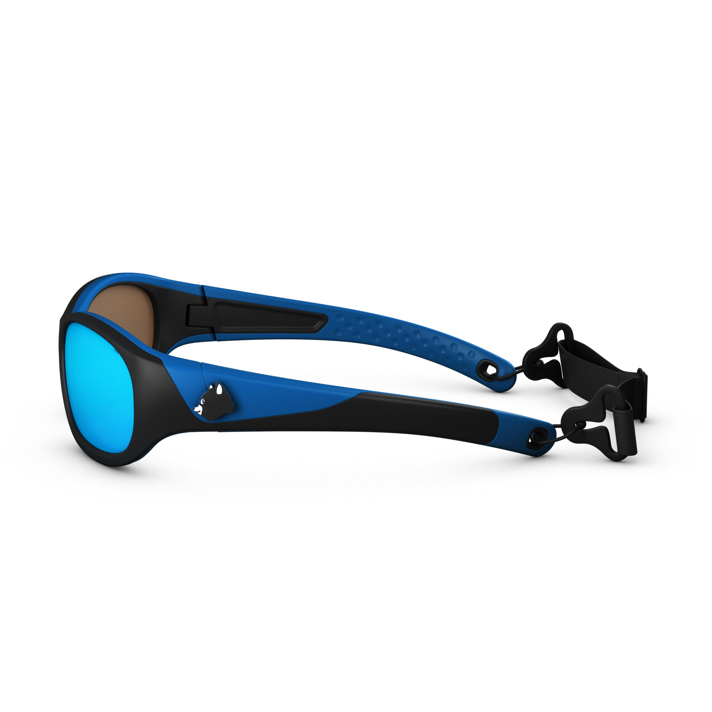 Kids' Hiking Category 4 Sunglasses – MH K 500 Black/Blue - Carbon