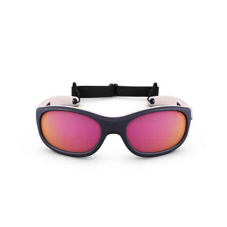 Hiking sunglasses - MH K500 - Children’s age 4-6 - category 4 pink blue