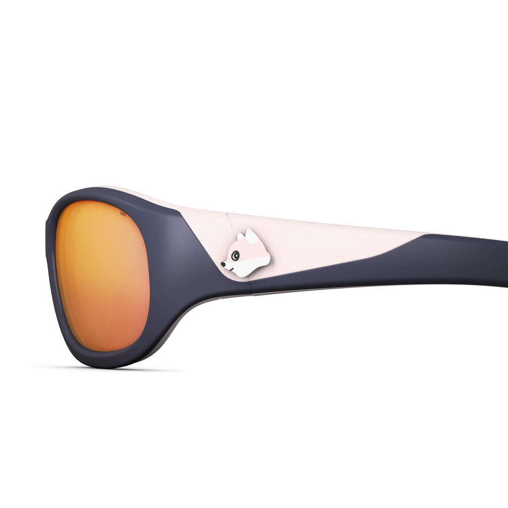 Lunettes de soleil randonnée - MH K500 - enfant 4-6 ans - catégorie 4 rose bleu