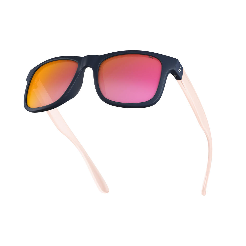 Bērnu (vecāki par 10 gadiem) pārgājienu saulesbrilles “MH T140”, 3. kat., melnas