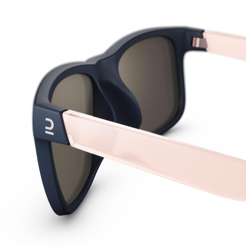 Sonnenbrille Wandern MH T140 Kinder ab 10 Jahren Kategorie 3 blau/rosa
