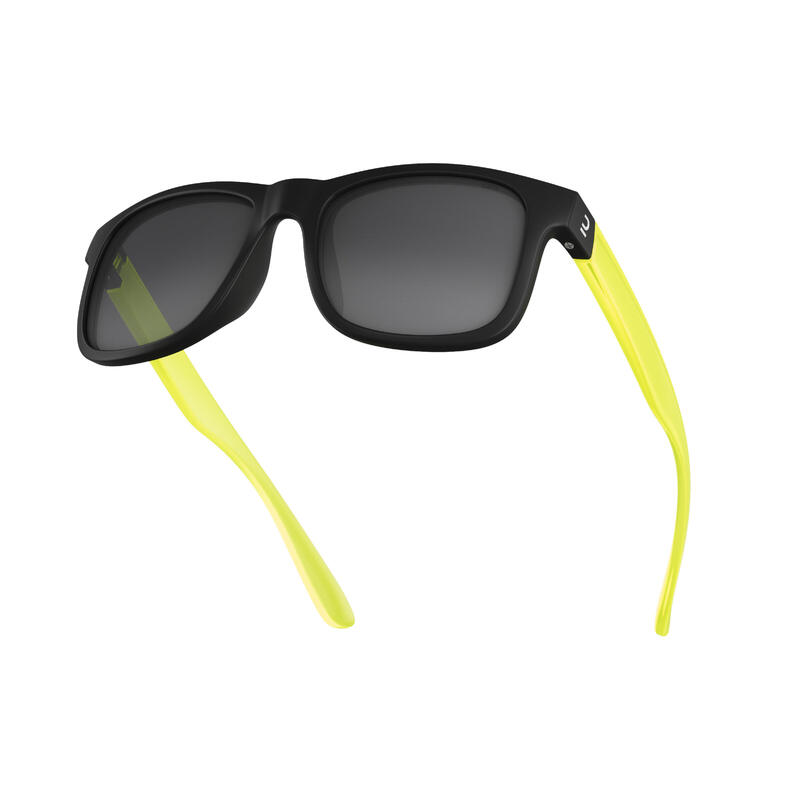 Sonnenbrille Wandern MH T140 für Kinder ab 10 Jahren Kategorie 3 gelb