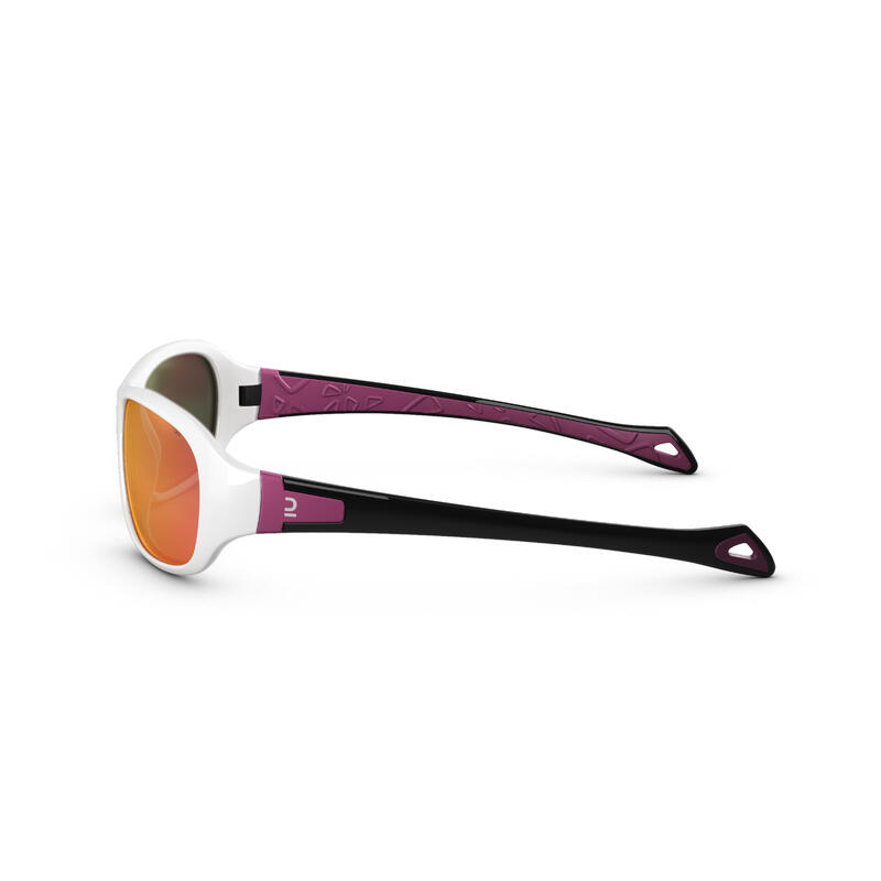 Sonnenbrille Wandern MH T500 Kinder 6–10 Jahre Kategorie 4 dunkelblau/orange