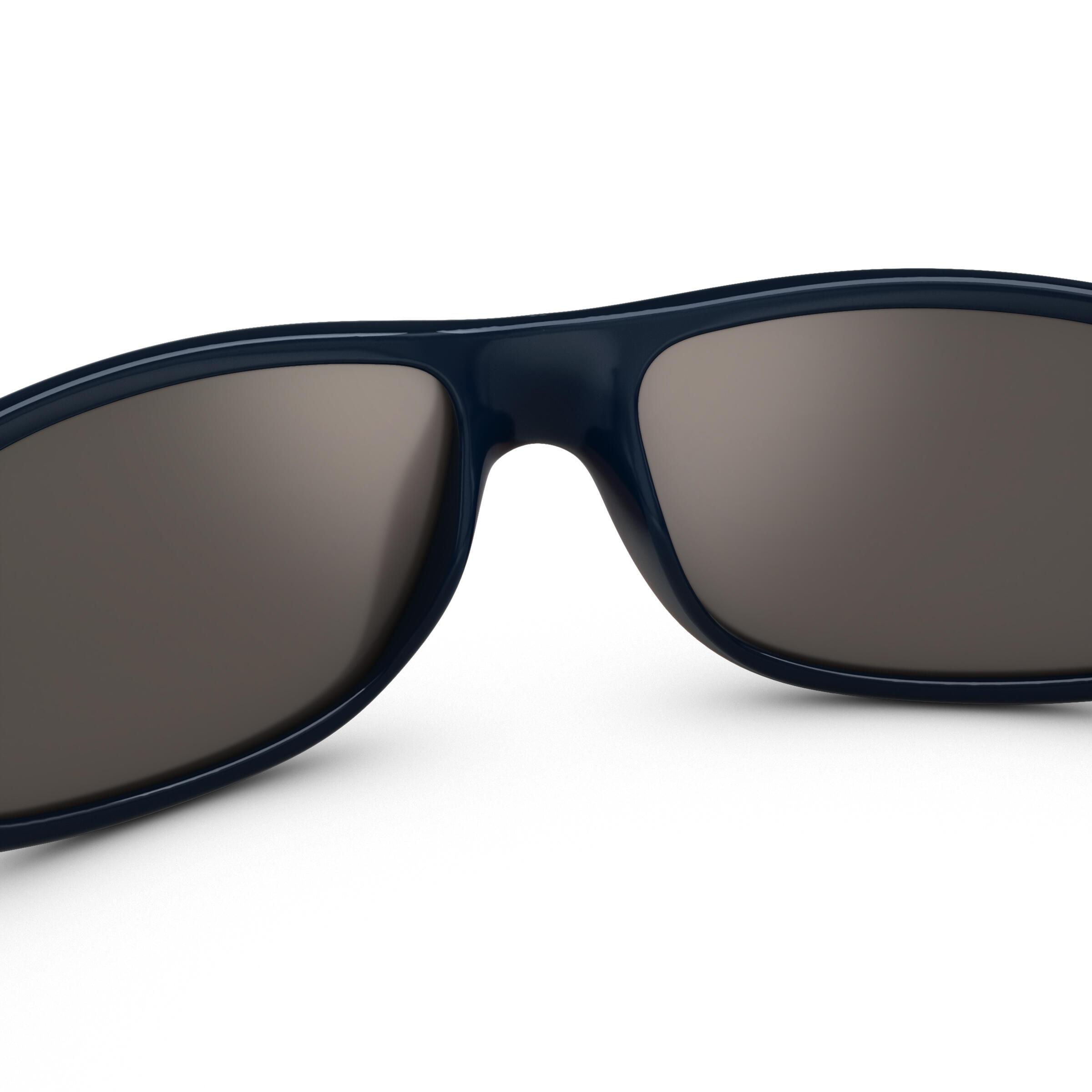 Round Walnut Wood Sunglasses Blue Lenses Polarized | GW