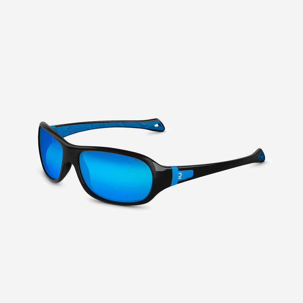 Sonnenbrille MH T500 Wandern polarisierend Kinder 6–10 Jahre Kategorie 4 blau