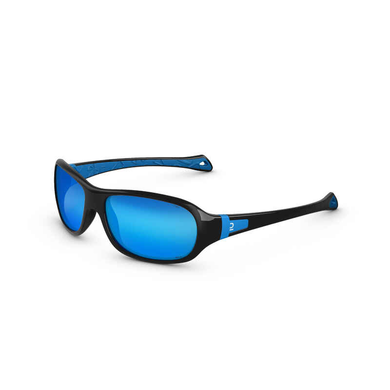 Sonnenbrille MH T500 Wandern polarisierend Kinder 6–10 Jahre Kategorie 4 blau