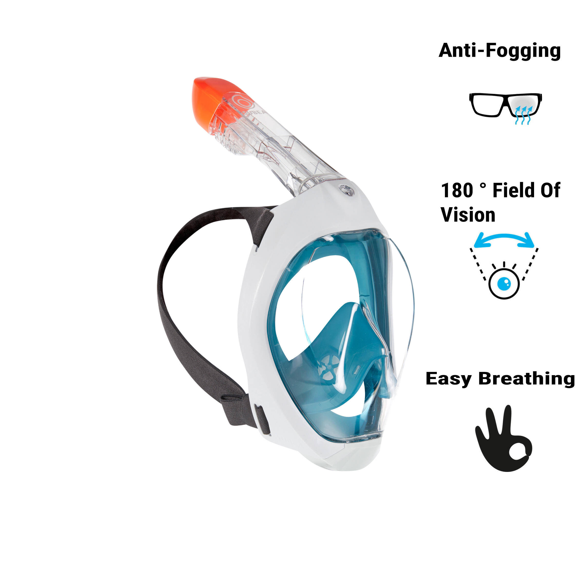 Adult Easybreath Surface Mask - 500 Blue -  4