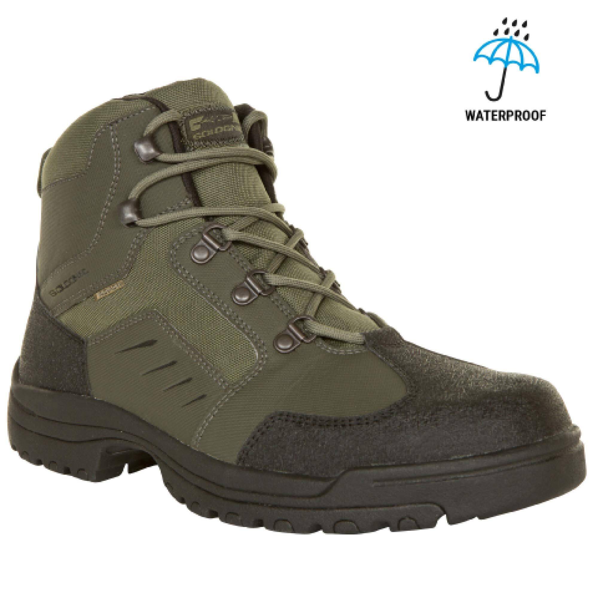Men Boots 100 Waterproof Green -  1