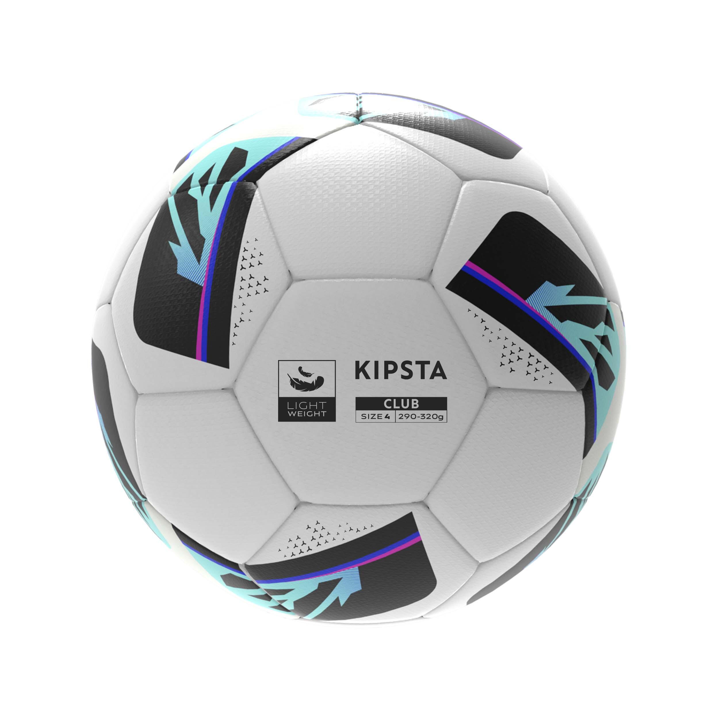 Pallone calcio ibrido CLUB BALL LIGHT taglia 4 bianco 9/10