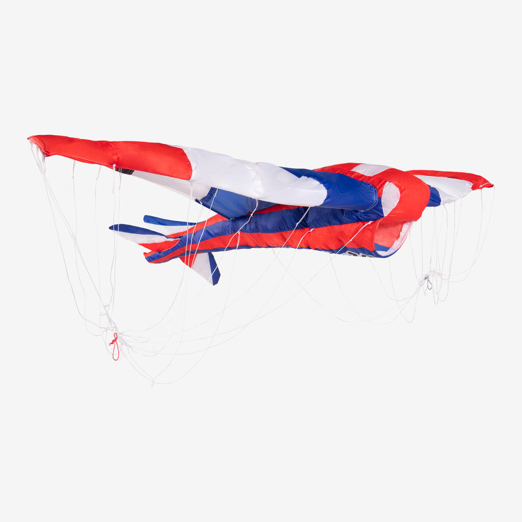 Vaikiškas akrobatinis aitvaras 3D lėktuvas „170“, su rankenomis
