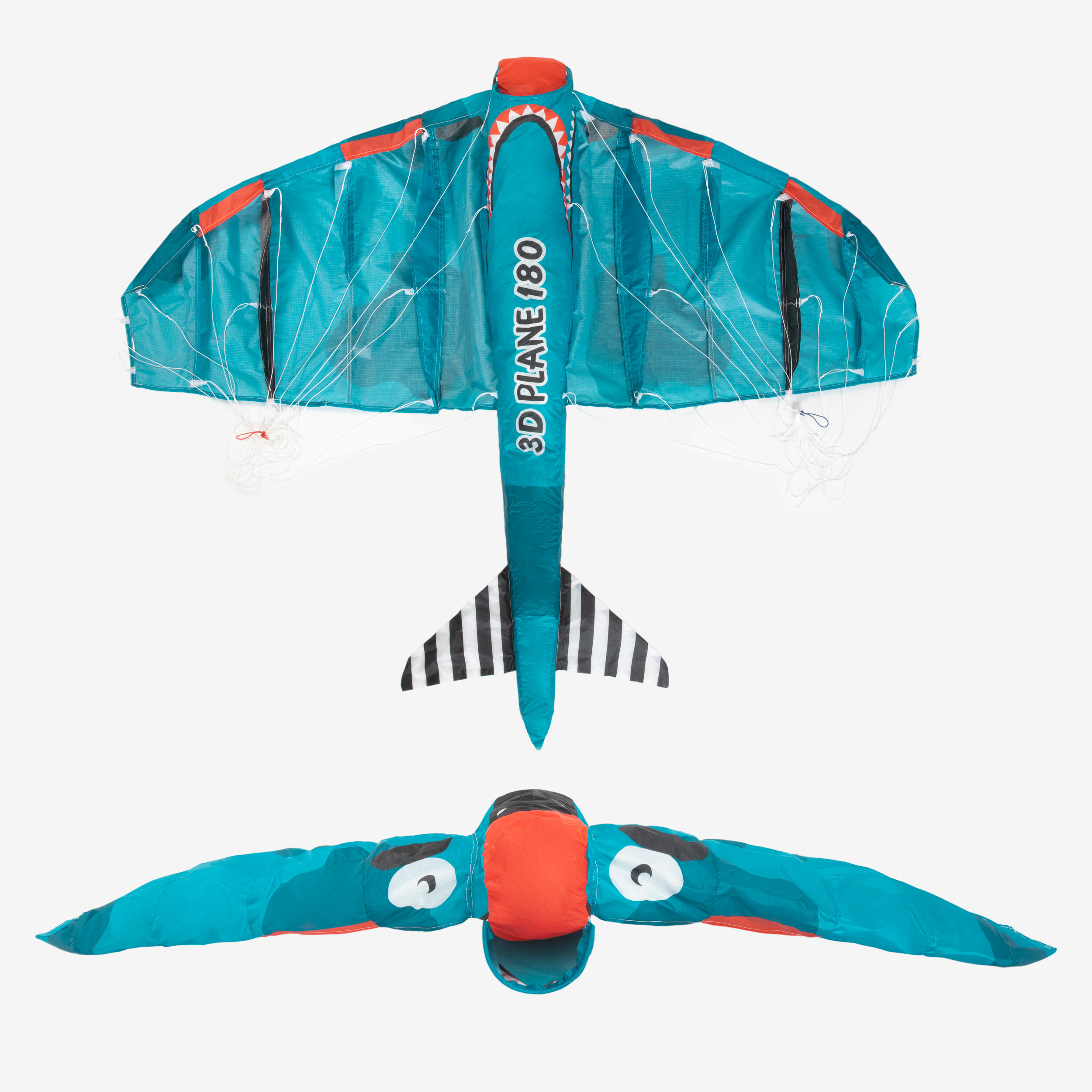 STUNT KITE "3D PLANE 180" for kids - with bar 5/6