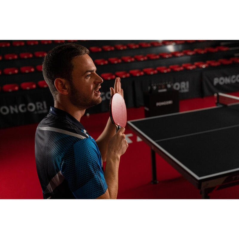 T-shirt de ping pong TTP560 Homem preto azul