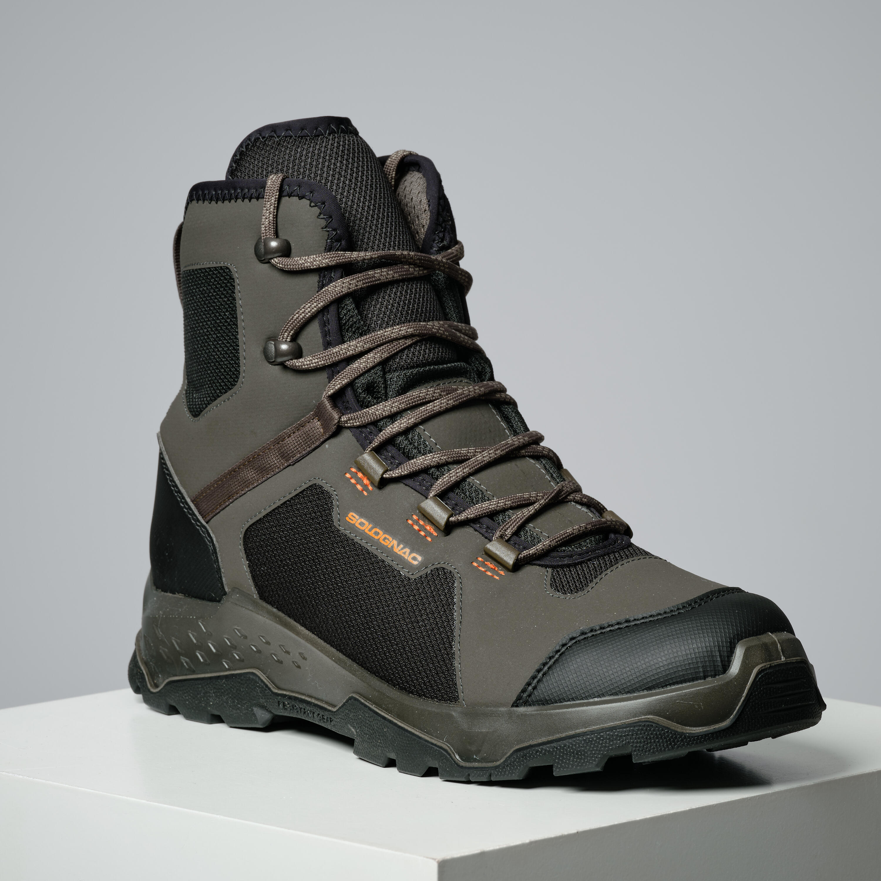 Country Sport Boots Silent And Breathable 500 Grey 2/6