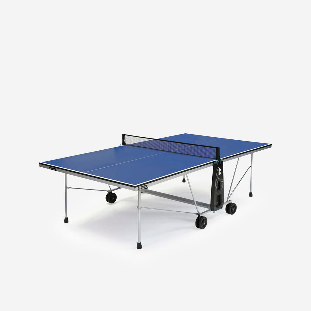 Stôl na stolný tenis 100 vnútorný modrý