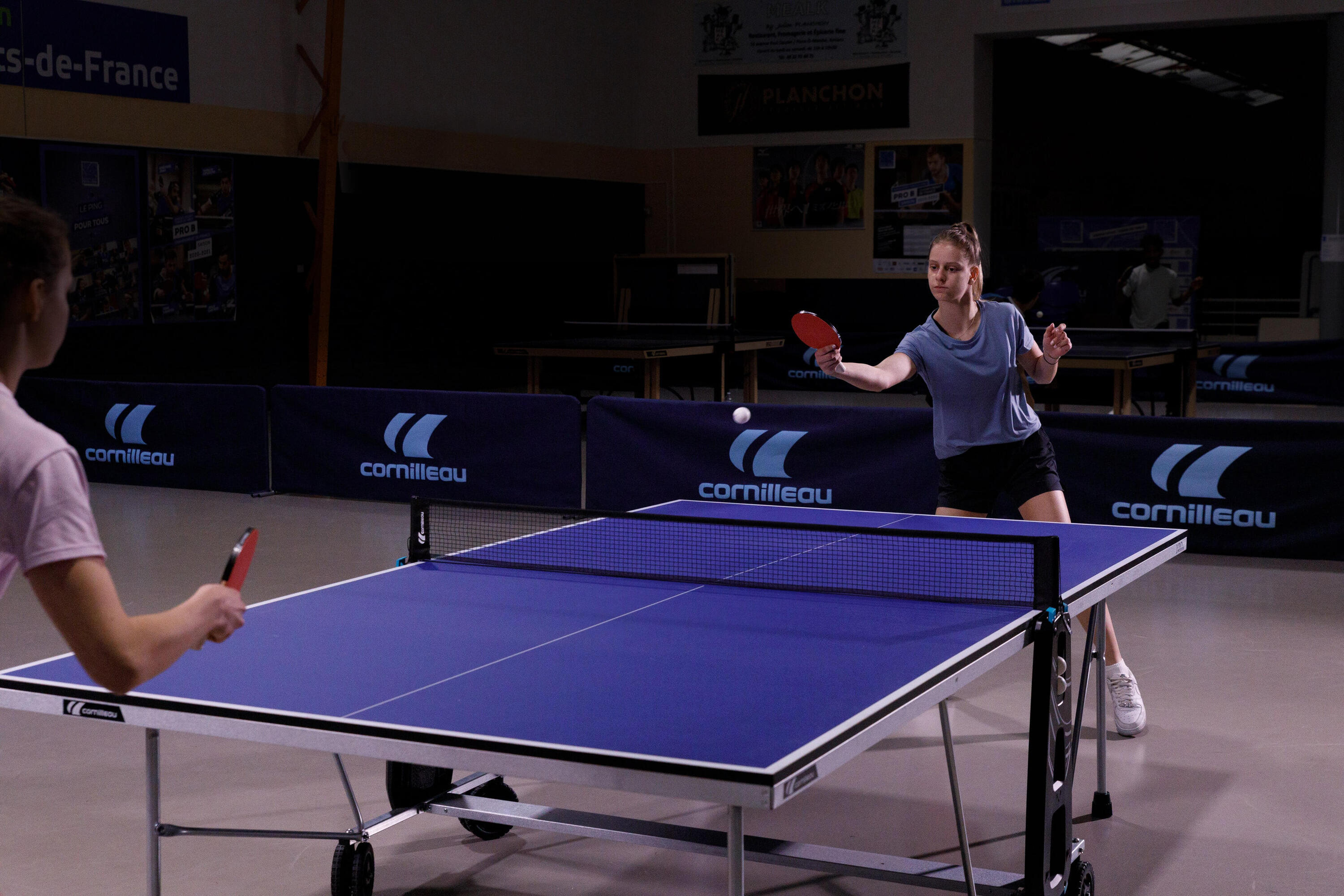 Indoor tafeltennistafel 100 blauw 18/19