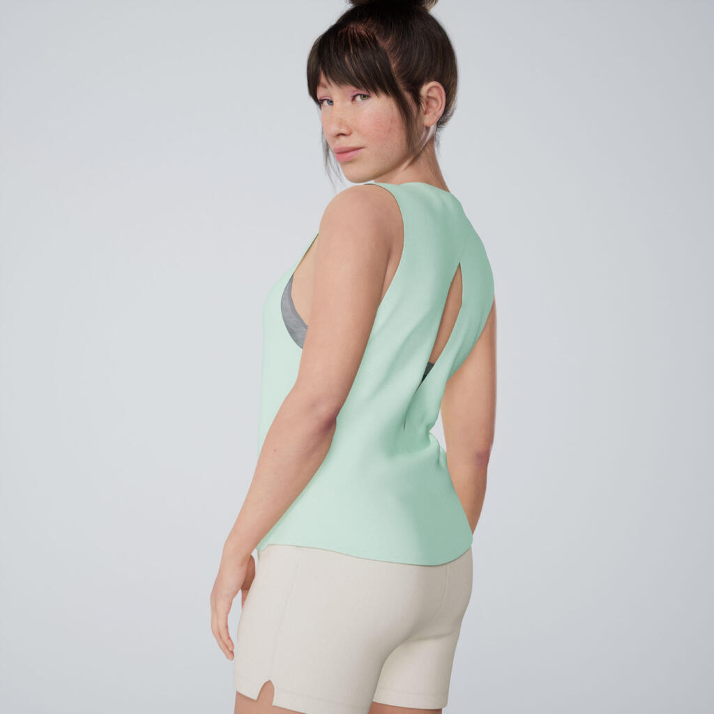 Débardeur ample Fitness Femme - 500 vert