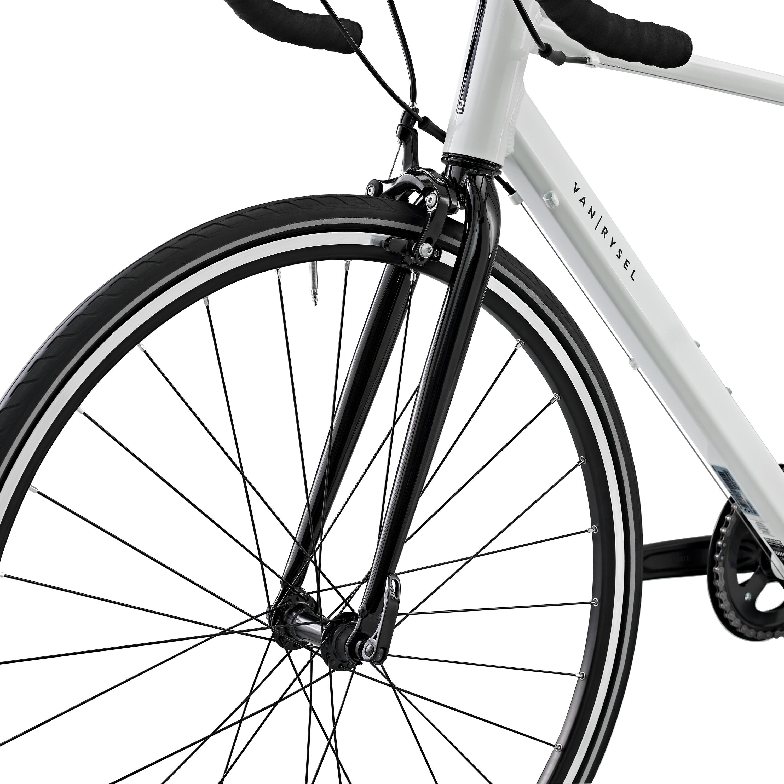 Bici da corsa EDR EASY VAN RYSEL bianca 8/10