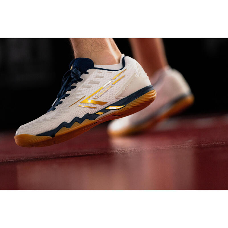 Scarpe ping pong adulto TTS 900 bianco-oro