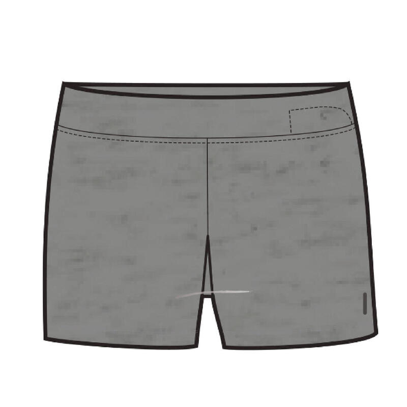 Pantalon scurt 500 Fitness Gri Damă