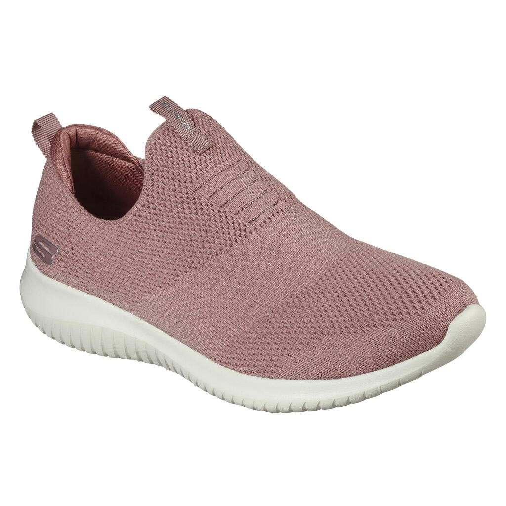 Women's Urban Walking Shoes - Skechers Slip-On Ultra Flex Mauve