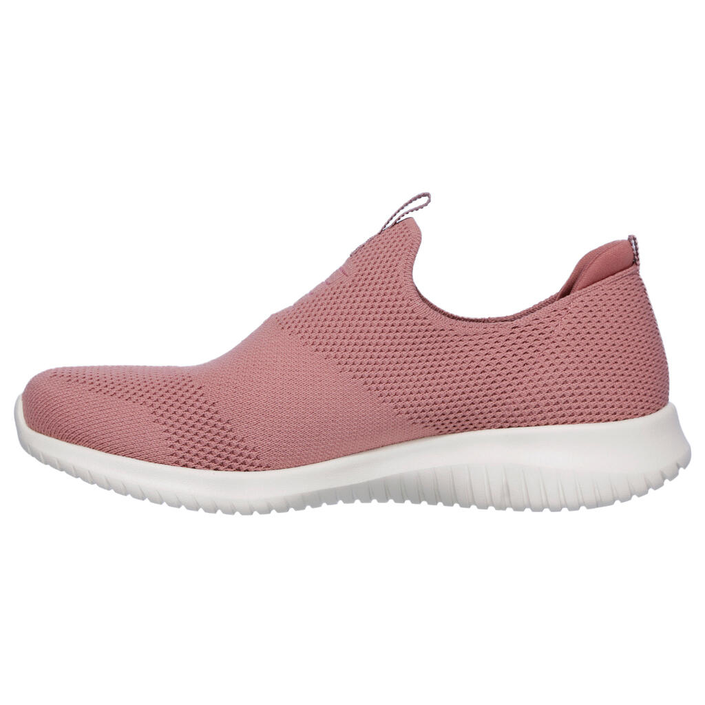 Women's Urban Walking Shoes - Skechers Slip-On Ultra Flex Mauve