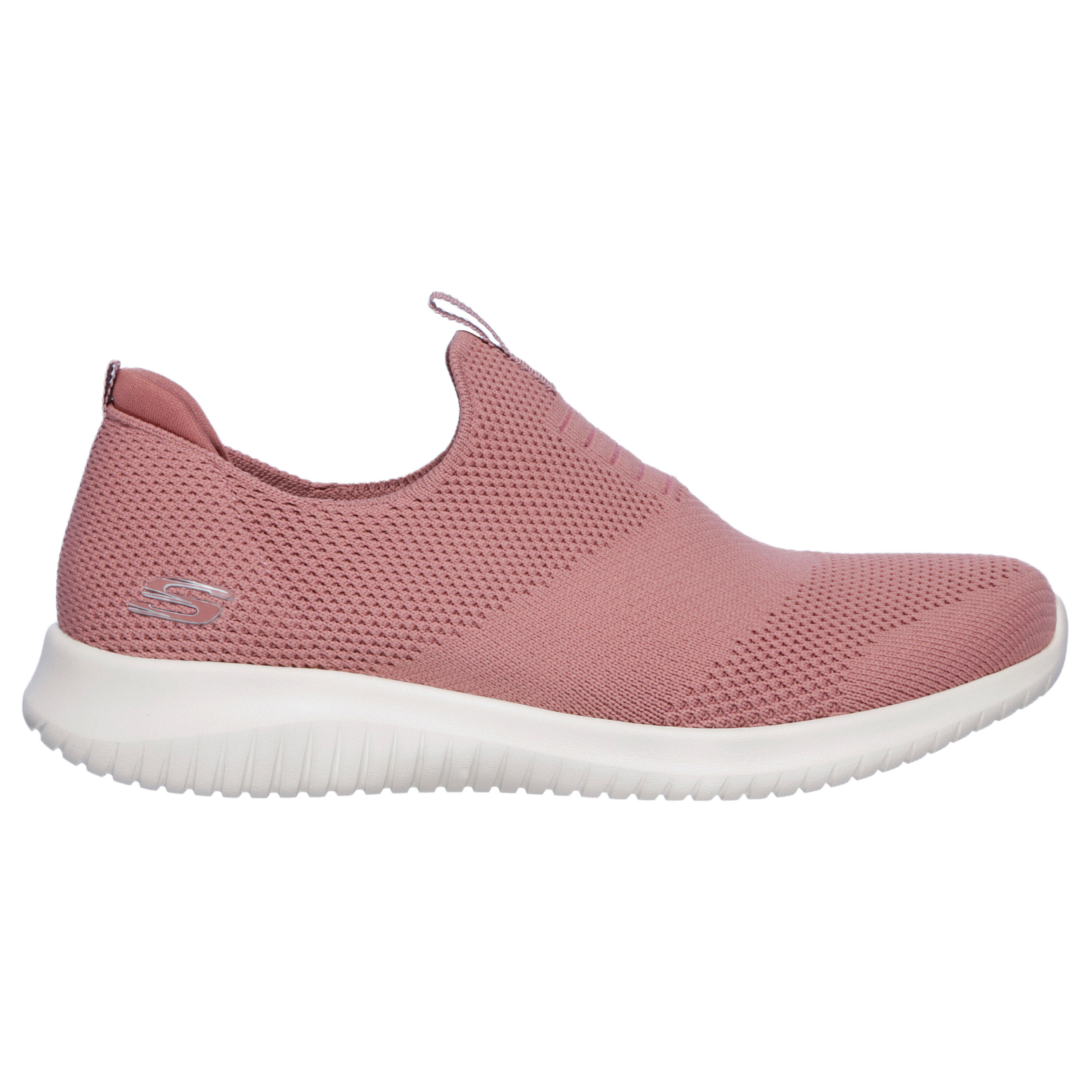 chaussure de marche urbaine femme skechers slip on ultra flex mauve - skechers