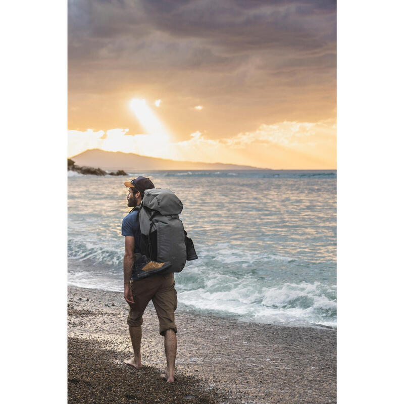 Rucsac de voiaj deschidere tip valiză 70+6L Travel 900 verde bărbați
