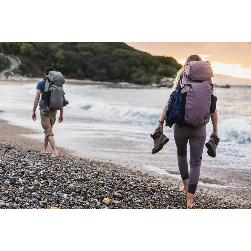 Rucsac de voiaj deschidere tip valiză 60+6L, Travel 900 maro Damă