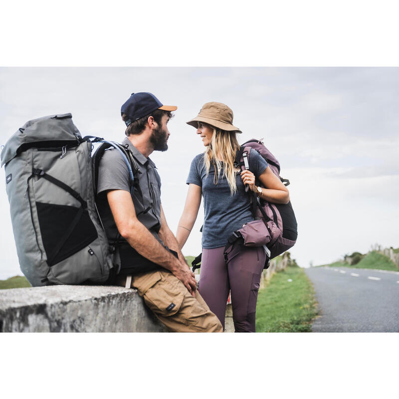 UV Korumalı Outdoor Trekking Şapkası - Kahverengi - Travel 100