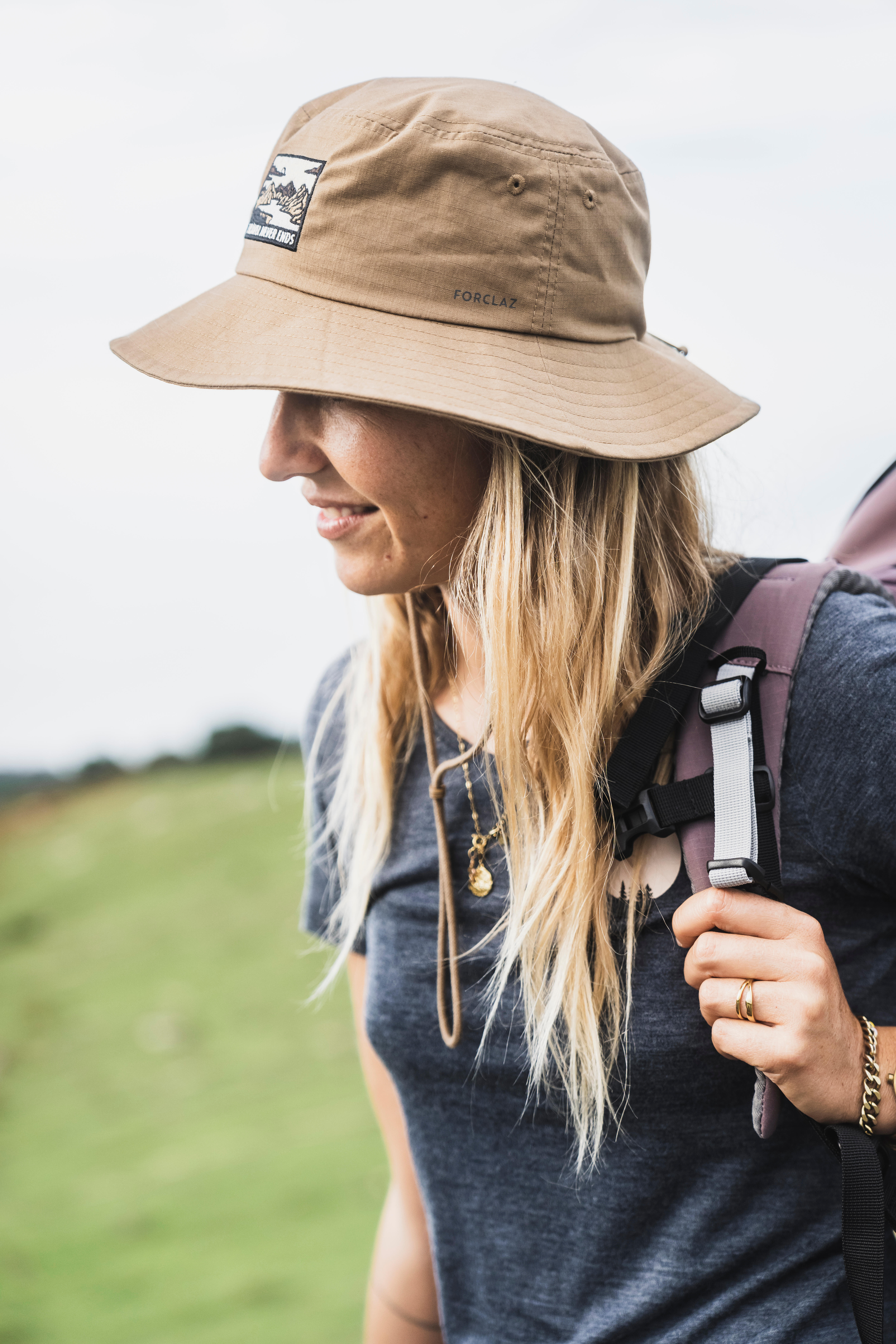 Anti-UV Trekking Hat, Travel 100 - FORCLAZ