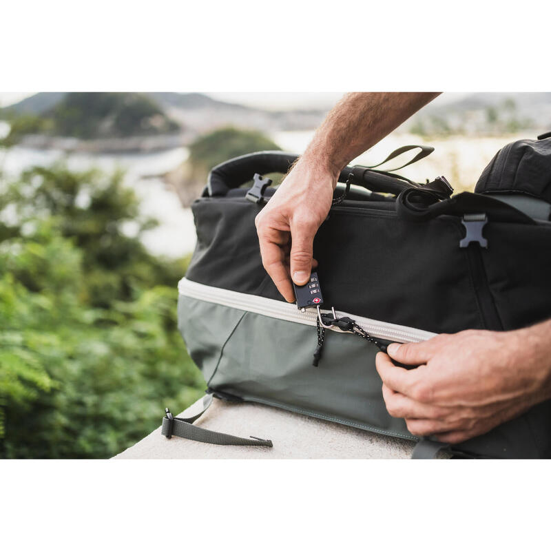 Rucsac Trekking călătorie TRAVEL500 ORGANIZER 40L Kaki 