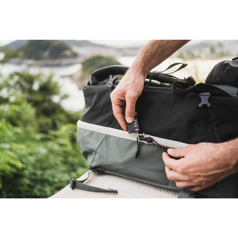 Travel Backpack 40 L - Travel 500 ORGANIZER Khaki