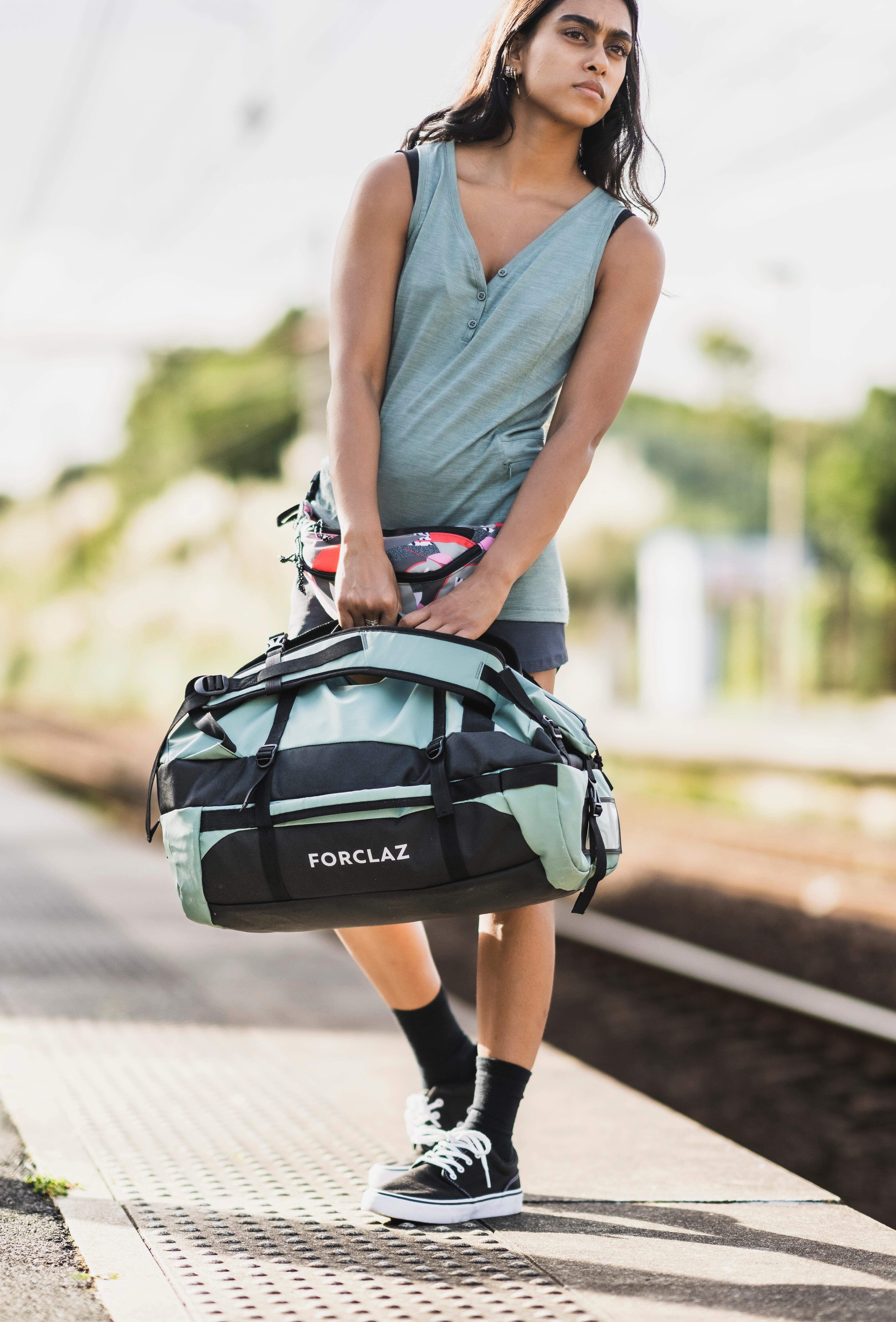 Duffle Carry Bag 30 40 L EXTEND Green