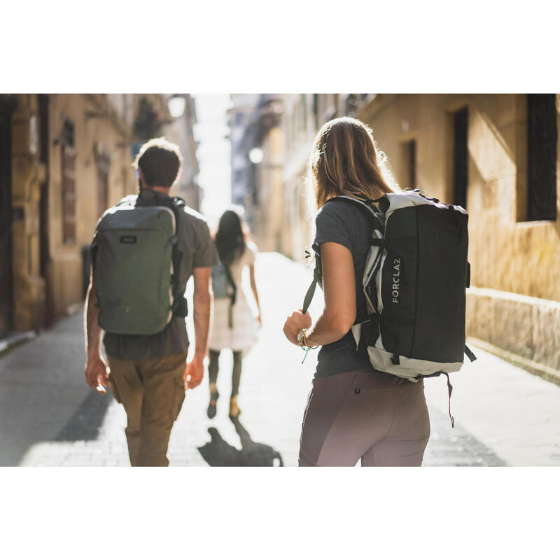 Duffle Carry Bag 30/40 L EXTEND Green FORCLAZ Decathlon