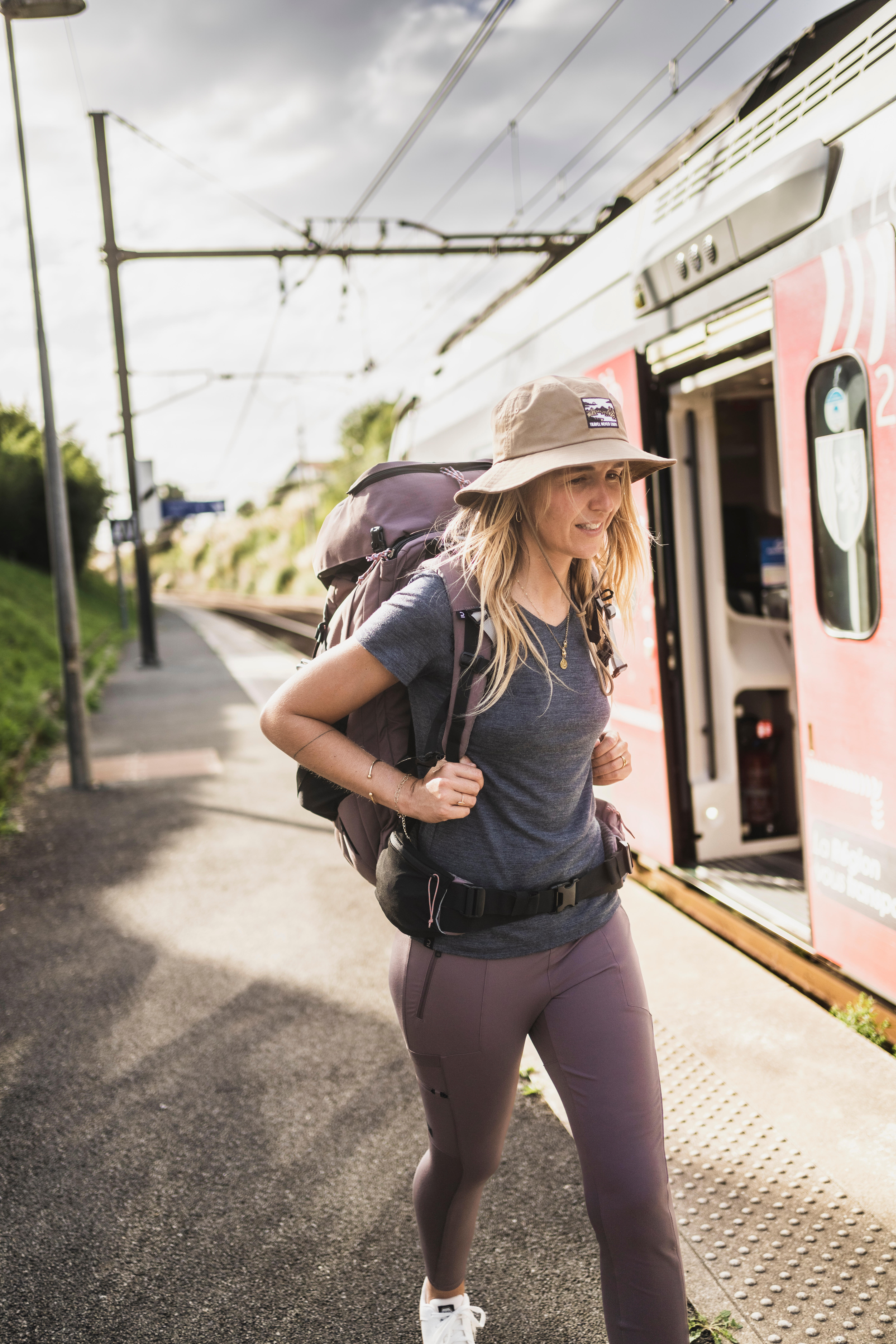 Women’s Merino Wool Trekking T-Shirt, Travel 500 - SIMOND