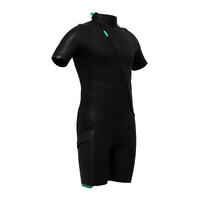 Men's 2 mm neoprene shorty wetsuit with diagonal front zip Easy