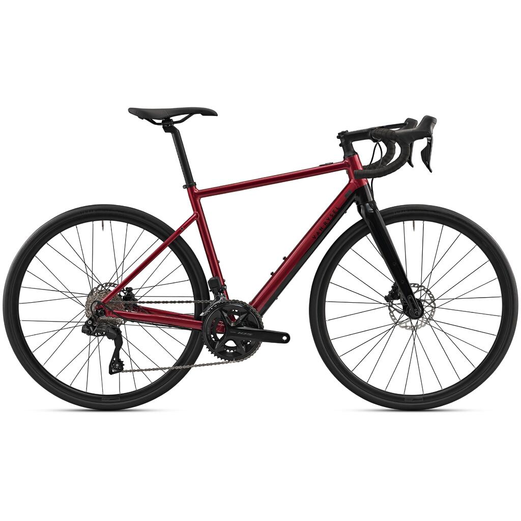 Rdeče žensko električno cestno kolo E-EDR AF SHIMANO 105Di2 2x12S
