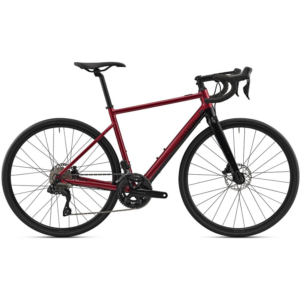 Rdeče žensko električno cestno kolo E-EDR AF SHIMANO 105Di2 2x12S 