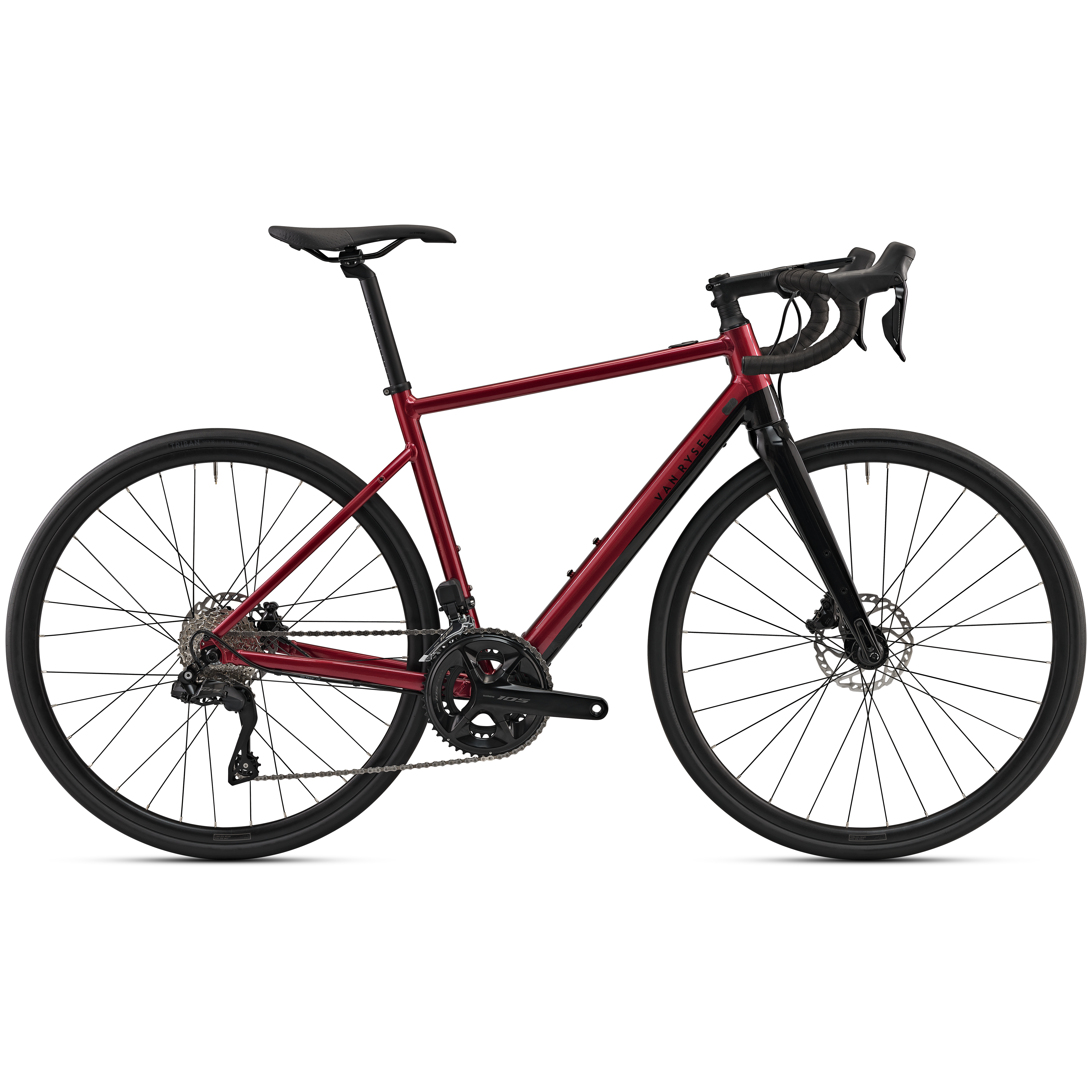 Vélo de route électrique shimano 105 di2 2x12v, e-edr af rouge - Vélos & Accessoires - VAN RYSEL- Clubs - Entreprises - Collectivités - Associations