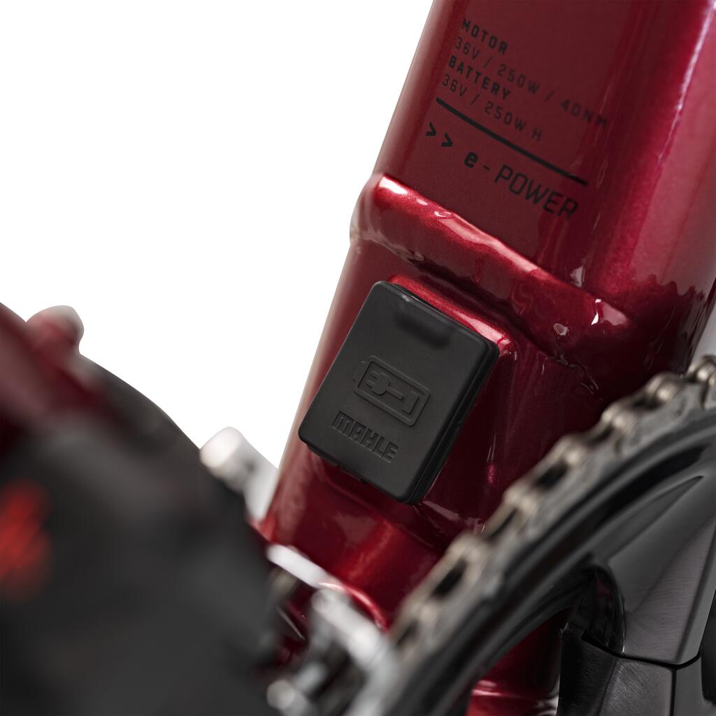 Crveni ženski električni drumski bicikl E-EDR AF SHIMANO 105 Di2 2x12S 