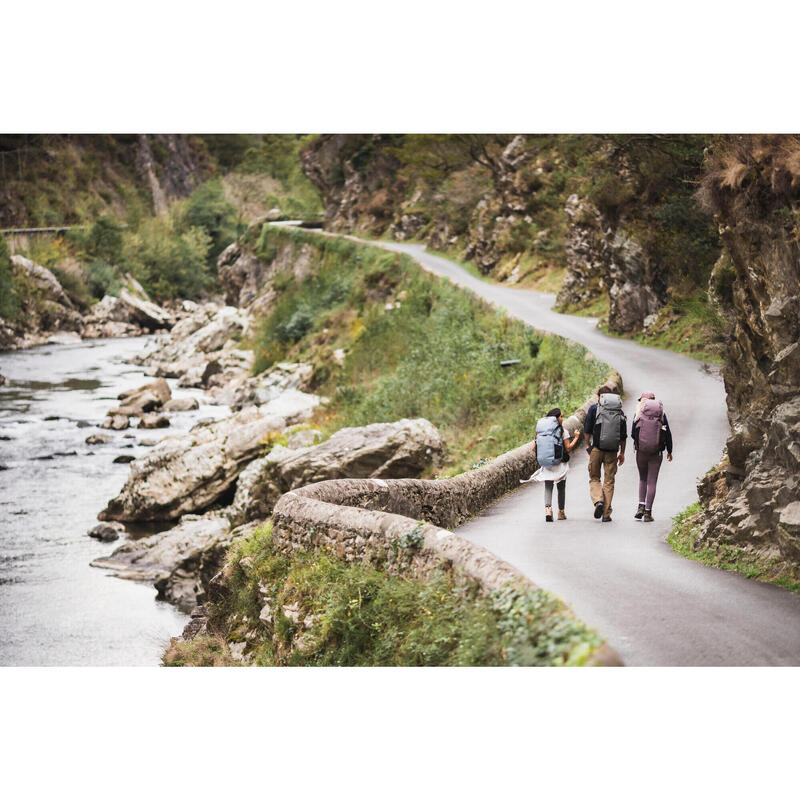 Rucsac Trekking călătorie cu husă ploaie TRAVEL900 70L + 6L Bărbați