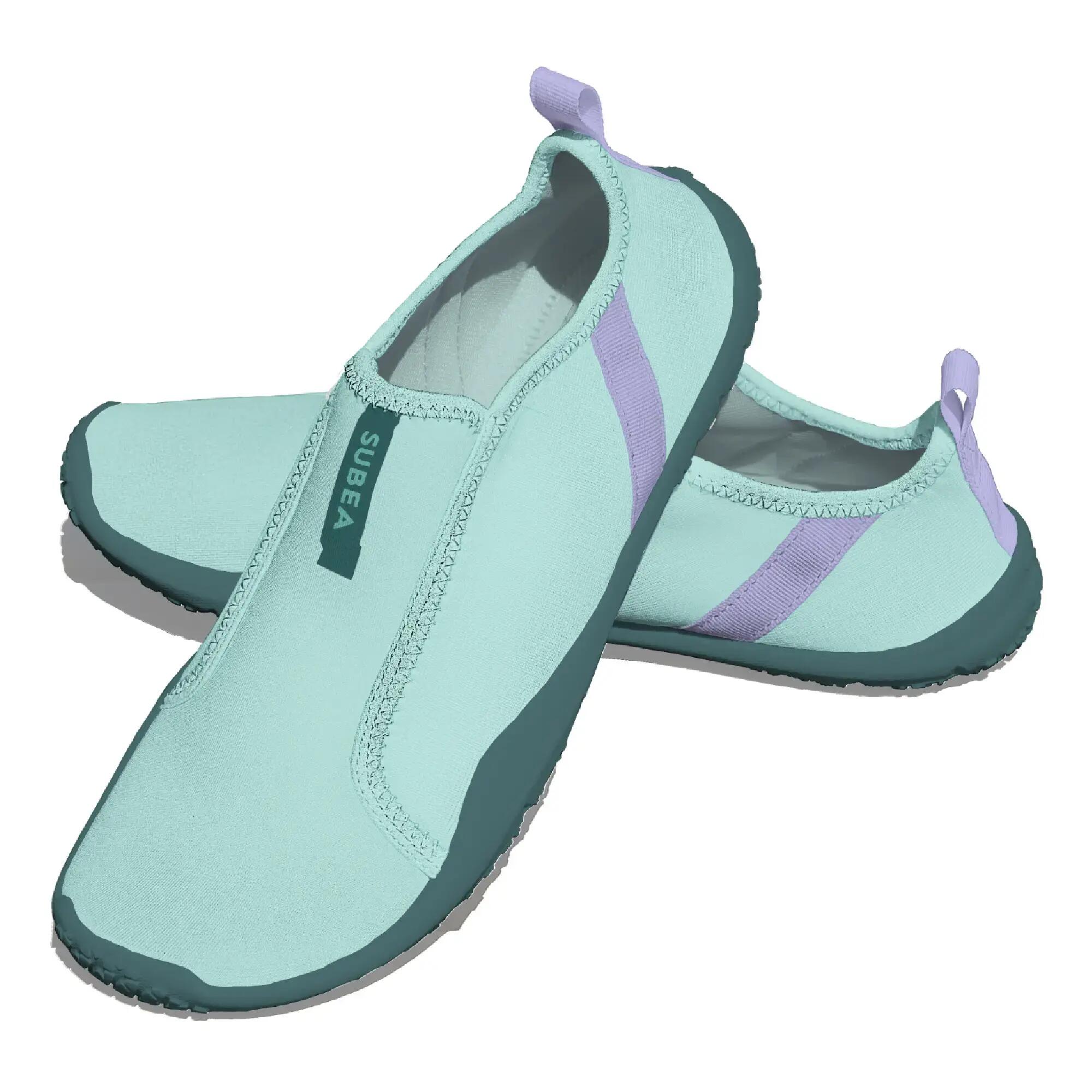 Adult’s elasticated water shoes - Aquashoes 120 Eucalyptus 10/11